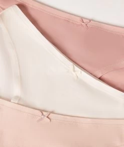 Lot De 3 Culottes En Coton Biologique -Chic Lingerie Soldes 644902981 c