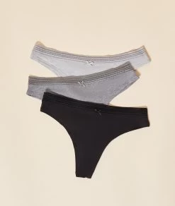 Lot De 3 Tangas En Coton Biologique