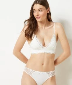 Hipster En Microfibre Et Dentelle