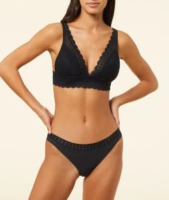 Culotte En Microfibre Et Dentelle -Chic Lingerie Soldes 651533805 c