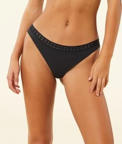 Culotte En Microfibre Et Dentelle