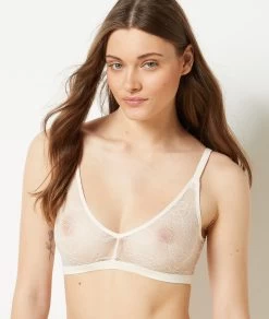 Brassière Réversible En Dentelle Et Microfibre Extensible -Chic Lingerie Soldes 651652380 6