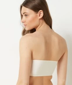 Bandeau Réversible En Dentelle Et Microfibre Extensible -Chic Lingerie Soldes 651700880 c