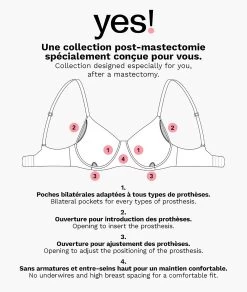 Soutien-gorge Post-mastectomie Sans Armatures Coques Fines -Chic Lingerie Soldes 651902205 d 2