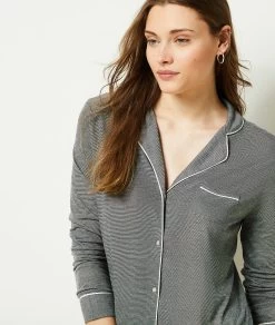 Chemise De Nuit à Manches Longues
