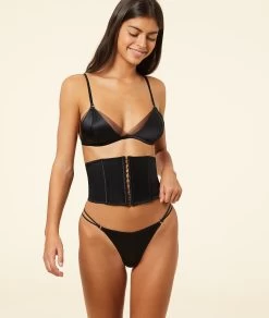 Triangle Sans Armatures En Soie Détails Tulle -Chic Lingerie Soldes 652771005 6