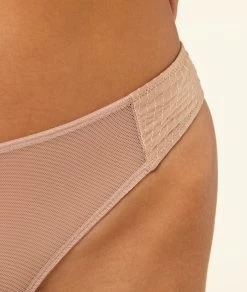 Tanga En Soie Et Tulle -Chic Lingerie Soldes 652771194 b