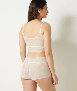 Shorty Boy Leg En Dentelle Extensible Et éco-responsable -Chic Lingerie Soldes 652821780 a