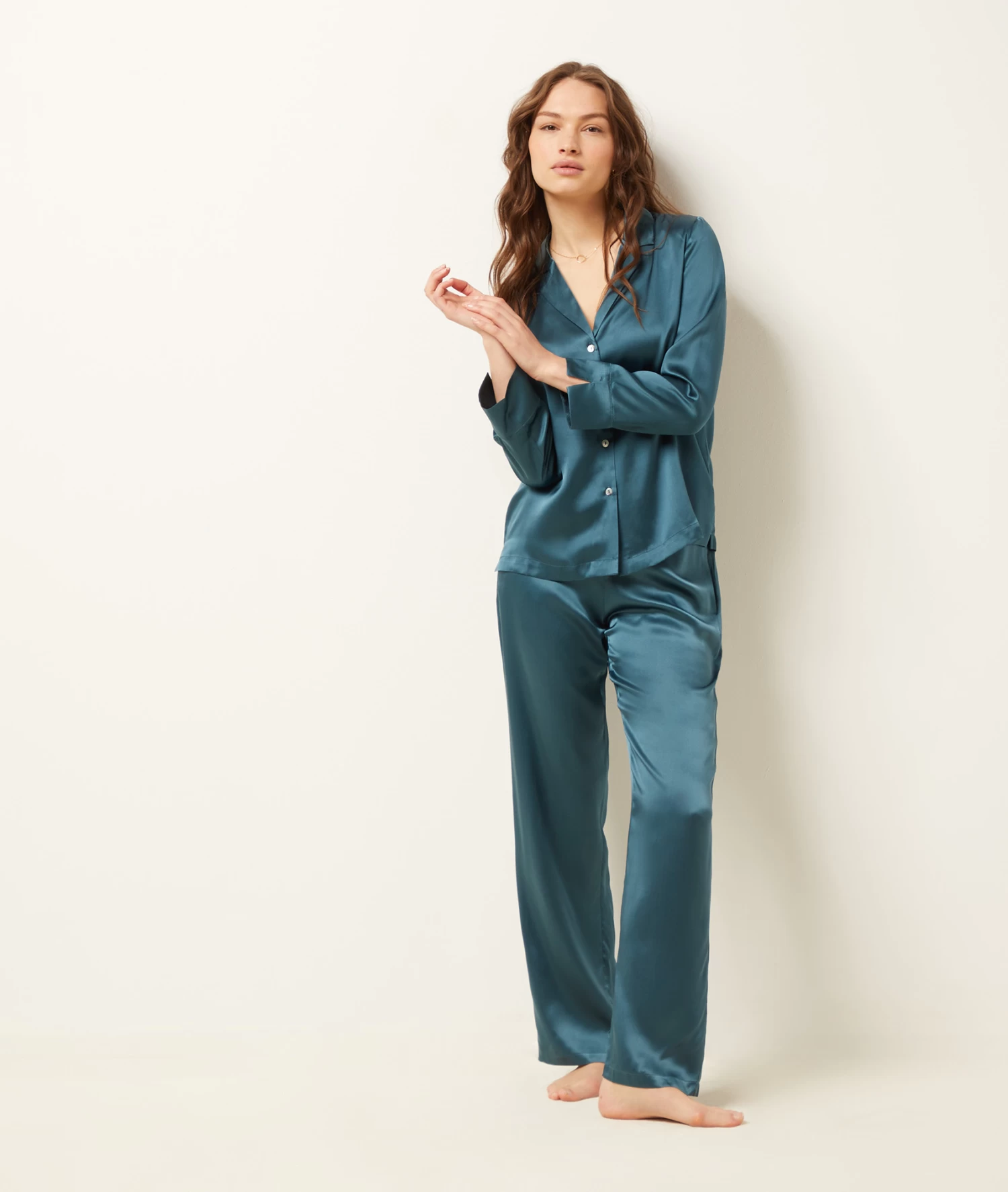 Chemise De Pyjama En Soie 5 Chemise De Pyjama En Soie – Image 3