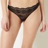 Tanga En Tulle Brodé -Chic Lingerie Soldes 653090005 b