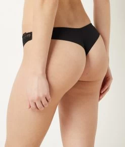 Tanga En Tulle Brodé -Chic Lingerie Soldes 653090005 c