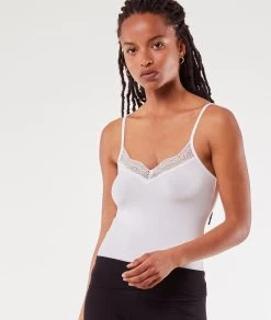 Top à Bretelles Décolleté Dentelle