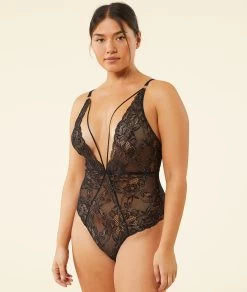 Body En Dentelle Détails Liens -Chic Lingerie Soldes 653700805 b