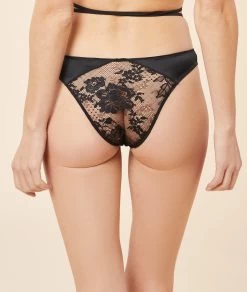 Tanga Chocker En Dentelle Française -Chic Lingerie Soldes 653736205 c