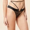 Tanga Chocker En Dentelle Française -Chic Lingerie Soldes 653736205 x