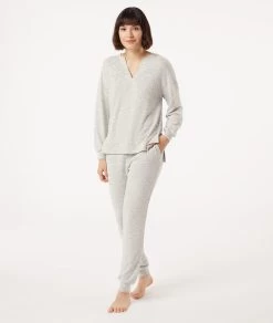 Top Manches Longues Col V -Chic Lingerie Soldes 653779103 6