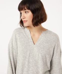 Top Manches Longues Col V -Chic Lingerie Soldes 653779103 c