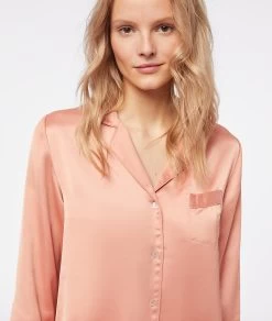 Chemise De Pyjama Satinée -Chic Lingerie Soldes 653799988 c
