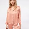 Chemise De Pyjama Satinée -Chic Lingerie Soldes 653799988 x