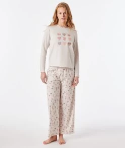 T-shirt Manches Longues Imprimé -Chic Lingerie Soldes 653934883 6