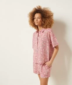 Chemise De Pyjama Imprimée 100% Coton -Chic Lingerie Soldes 653954170 c