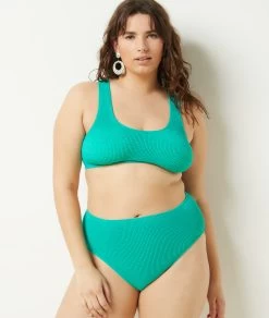 Culotte Bikini Taille Haute En Matière Extensible Bas De Maillot -Chic Lingerie Soldes 653979030 c
