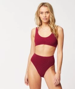 Brassière En Matière Extensible Haut De Maillot