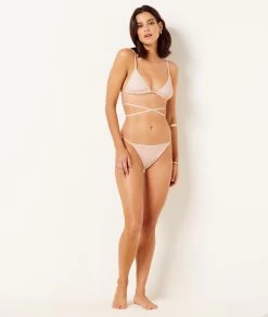 Bikini Fleuri Ficelle à Nouer -Chic Lingerie Soldes 654034906 6