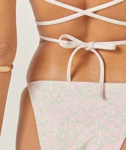 Bikini Fleuri Ficelle à Nouer -Chic Lingerie Soldes 654034906 d