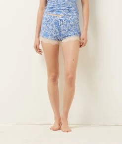 Short De Pyjama Détails Dentelle -Chic Lingerie Soldes 654050822 b