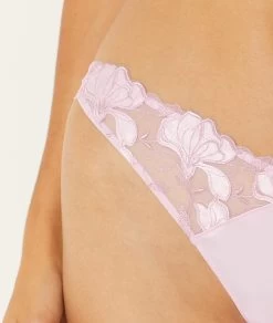 Tanga En Tulle Brodé -Chic Lingerie Soldes 654053170 b