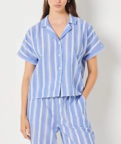 Chemise De Pyjama Manches Courtes -Chic Lingerie Soldes 654062222 b