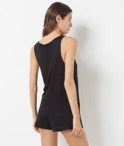 Débardeur De Pyjama 100% Lin -Chic Lingerie Soldes 654067005 a