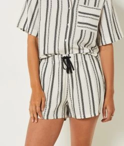 Short De Pyjama Rayé -Chic Lingerie Soldes 654067106 c