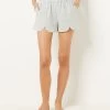 Short De Pyjama En Lin Melangé -Chic Lingerie Soldes 654067446 x