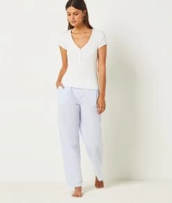 Pantalon De Pyjama En Coton Mélangé