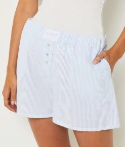 Short De Pyjama En Coton Mélangé -Chic Lingerie Soldes 654068020 b