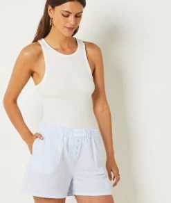 Short De Pyjama En Coton Mélangé