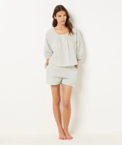 Short De Pyjama 100% Coton -Chic Lingerie Soldes 654068980 c