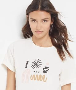 T-shirt Imprimé 100% Coton -Chic Lingerie Soldes 654069580 b