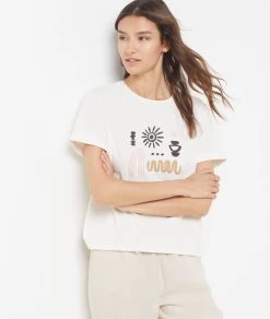 T-shirt Imprimé 100% Coton -Chic Lingerie Soldes 654069580 c