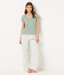 T-shirt En Maille Pointelle 100% Coton -Chic Lingerie Soldes 654069744 6