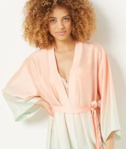 Déshabillé Satiné Long -Chic Lingerie Soldes 654076868 b