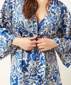 Déshabillé Satiné Imprimé -Chic Lingerie Soldes 654078423 b