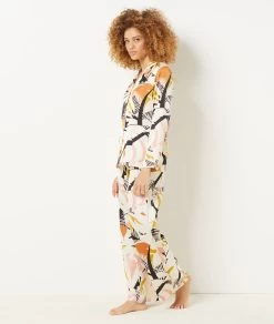 Pantalon De Pyjama Coupe Evasée -Chic Lingerie Soldes 654089590 c