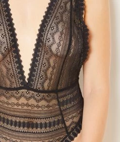 Body En Dentelle Décolleté Plongeant -Chic Lingerie Soldes 654090005 c