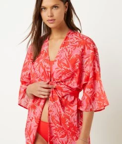 Kimono De Plage Imprimé -Chic Lingerie Soldes 654095667 b