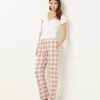 Pantalon De Pyjama 100% Coton -Chic Lingerie Soldes 654116781 x