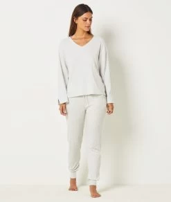 Pantalon De Pyjama Cotelé -Chic Lingerie Soldes 654117402 6