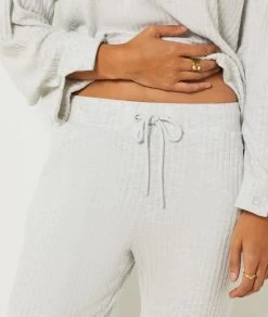 Pantalon De Pyjama Cotelé -Chic Lingerie Soldes 654117402 b
